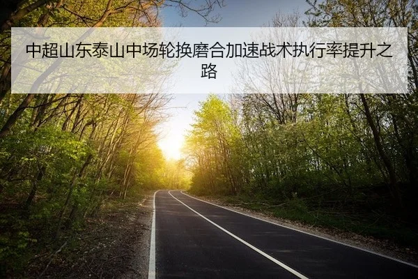 中超山东泰山中场轮换磨合加速战术执行率提升之路
